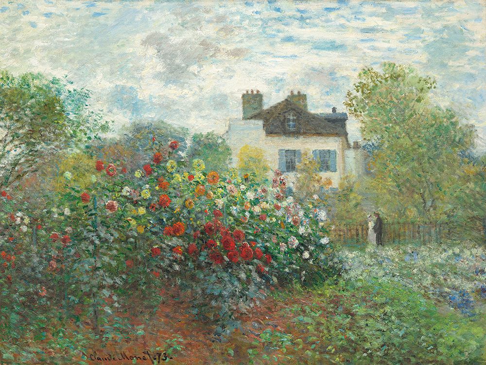 Wall Art Painting id:712465, Name: The Artists Garden In Argenteuil, Artist: Monet, Claude