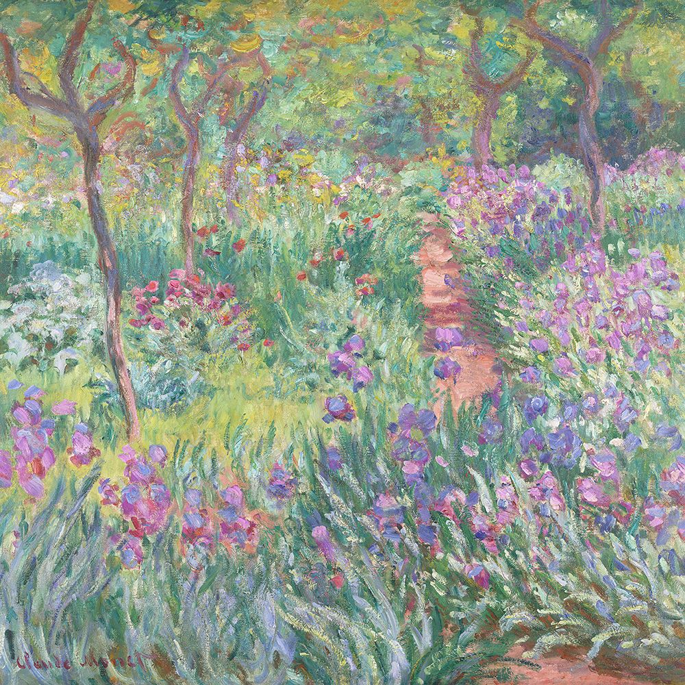 Wall Art Painting id:712467, Name: The Artistas Garden In Giverny (1900) By Claude Monet, Artist: Monet, Claude