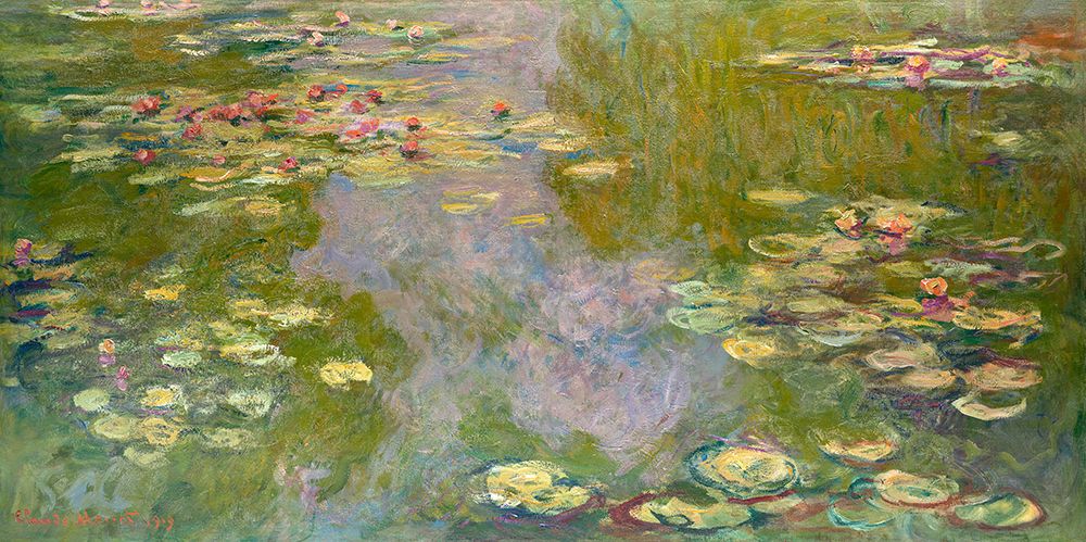 Wall Art Painting id:712492, Name: Water Lilies (1919), Artist: Monet, Claude