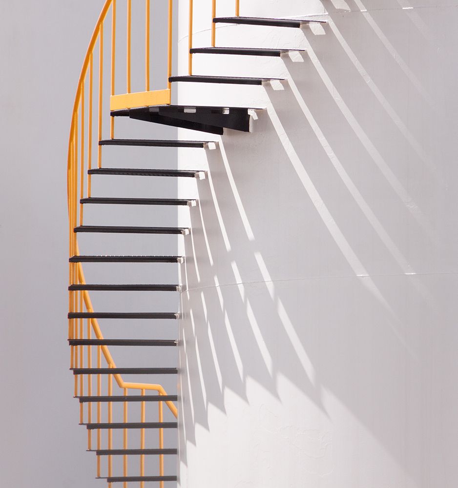 Wall Art Painting id:507177, Name: Yellow Staircase, Artist: Hammer, Jacqueline