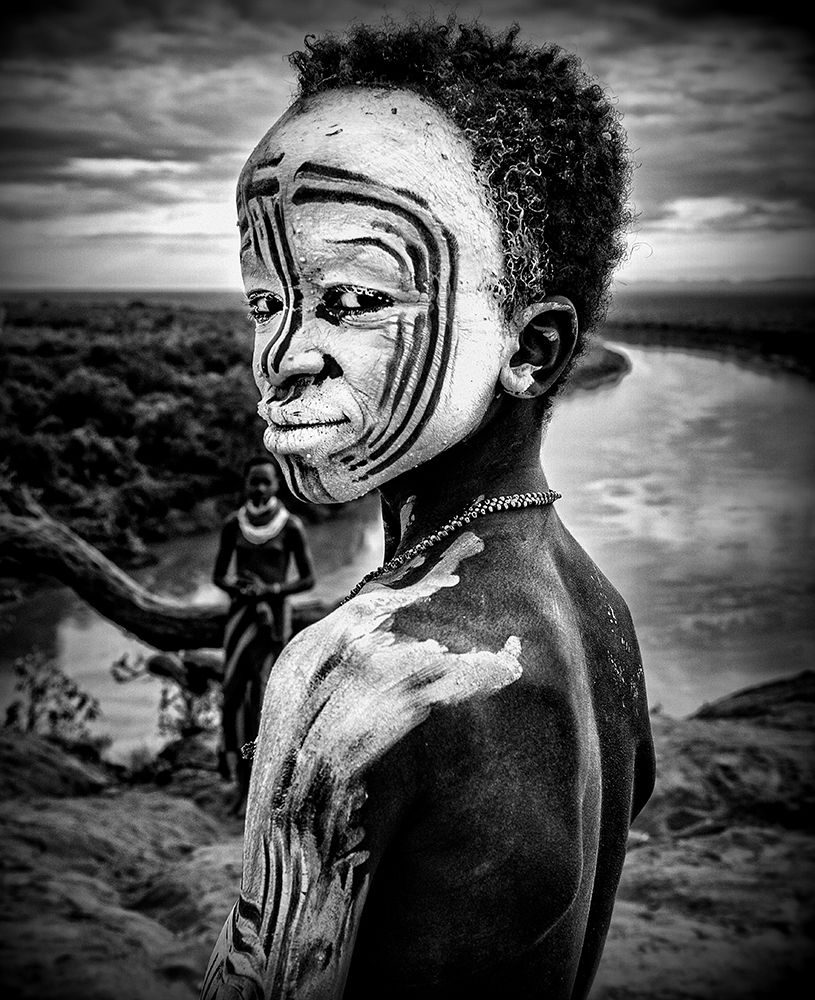 Wall Art Painting id:472053, Name: A Boy Of The Karo Tribe. Omo Valley (Ethiopia)., Artist: Inazio Kuesta, Joxe