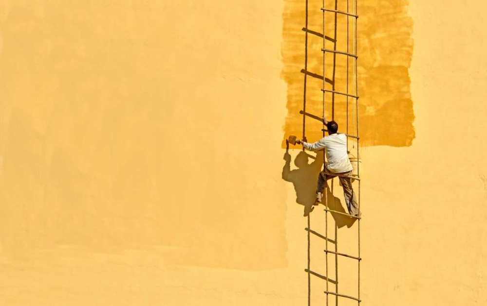 Wall Art Painting id:101720, Name: Der Anstreicher, Artist: Ohlendorf, Anette