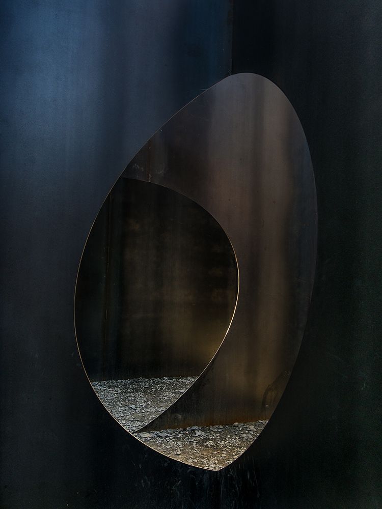 Wall Art Painting id:472686, Name: Oval Steel, Artist: Vangindertael, Luc