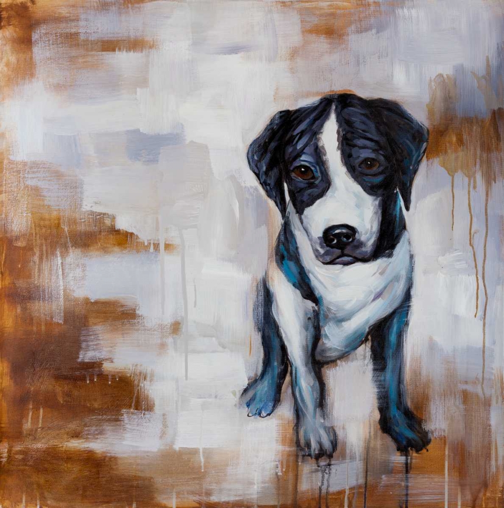 Wall Art Painting id:150811, Name: Sitting Dog, Artist: Atelier B Art Studio
