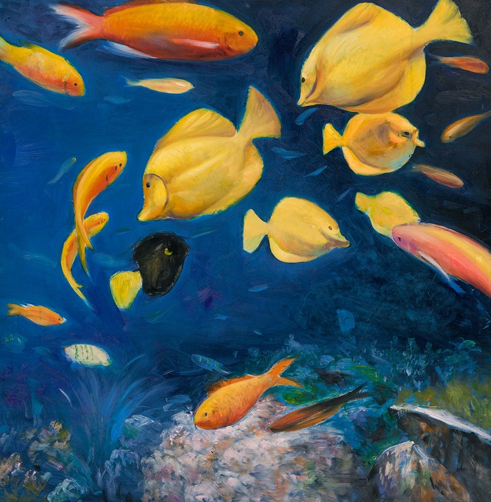 Wall Art Painting id:211882, Name: FISH UNDER THE SEA, Artist: Atelier B Art Studio