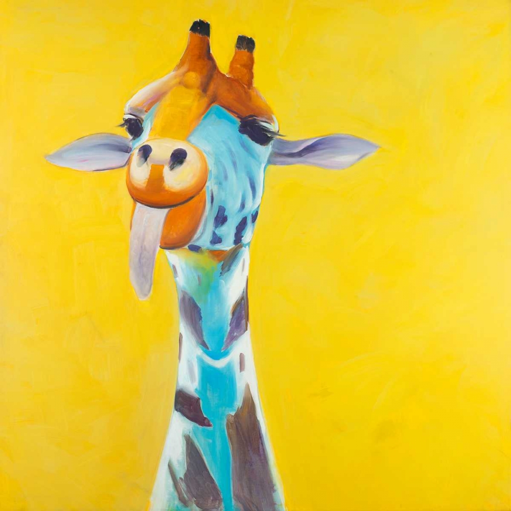 Wall Art Painting id:150830, Name: Fun Giraffe, Artist: Atelier B Art Studio