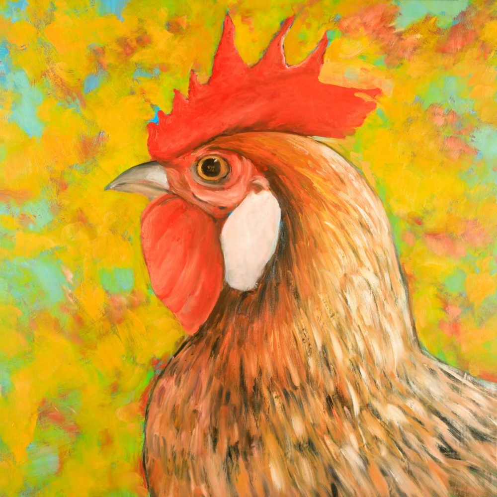 Wall Art Painting id:174643, Name: Colorful Chicken, Artist: Atelier B Art Studio