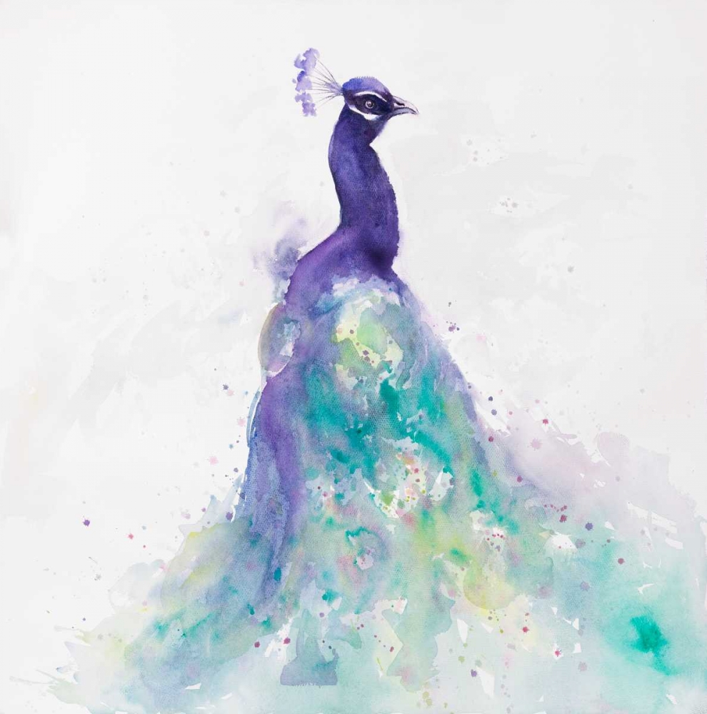 Wall Art Painting id:174648, Name: Abstract Peacock in Watercolor, Artist: Atelier B Art Studio