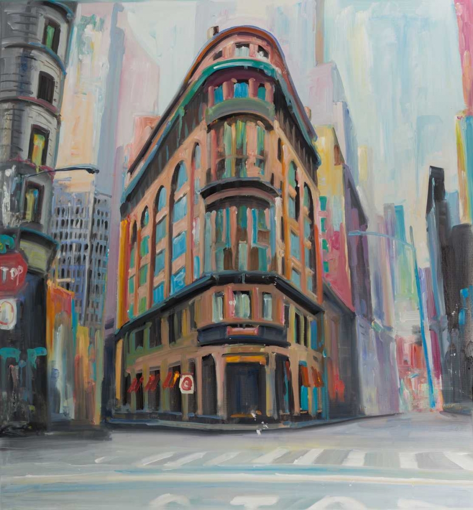 Wall Art Painting id:150913, Name: Building Architecture in New-York, Artist: Atelier B Art Studio