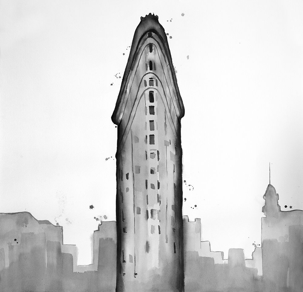 Wall Art Painting id:194008, Name: New York City Flatiron Building, Artist: Atelier B Art Studio