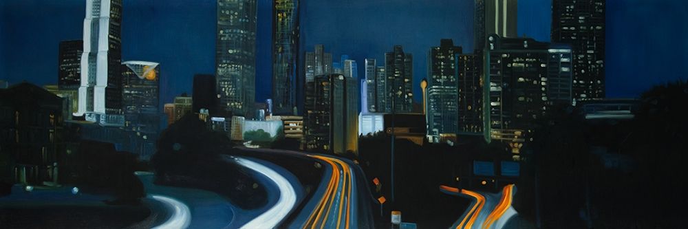 Wall Art Painting id:240266, Name: ATLANTA AT NIGHT, Artist: Atelier B Art Studio