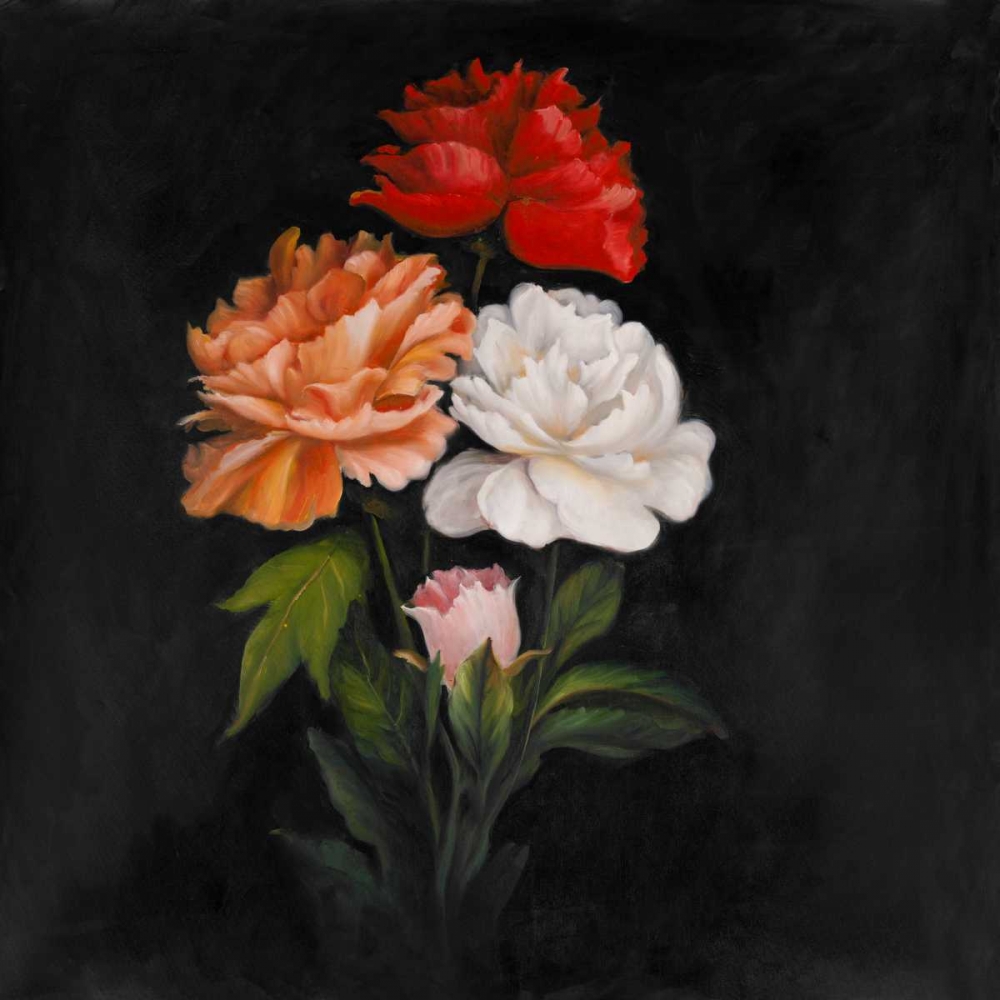 Wall Art Painting id:153270, Name: Three Beautiful Rose Flowers, Artist: Atelier B Art Studio