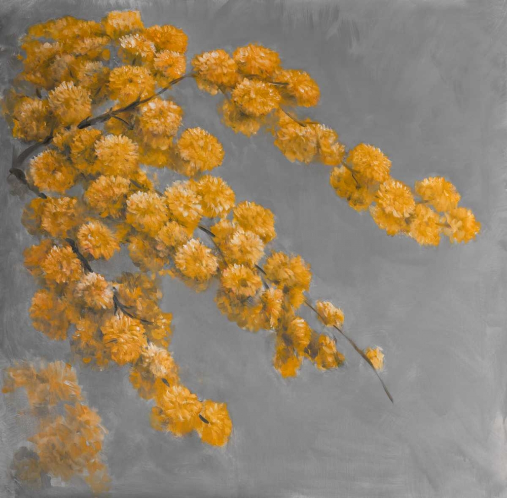 Wall Art Painting id:153274, Name: Golden Wattle Plant with Flowers, Artist: Atelier B Art Studio