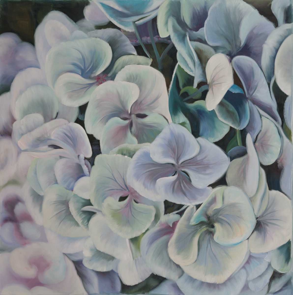 Wall Art Painting id:163047, Name: Colorful Hydrangea Flowers, Artist: Atelier B Art Studio