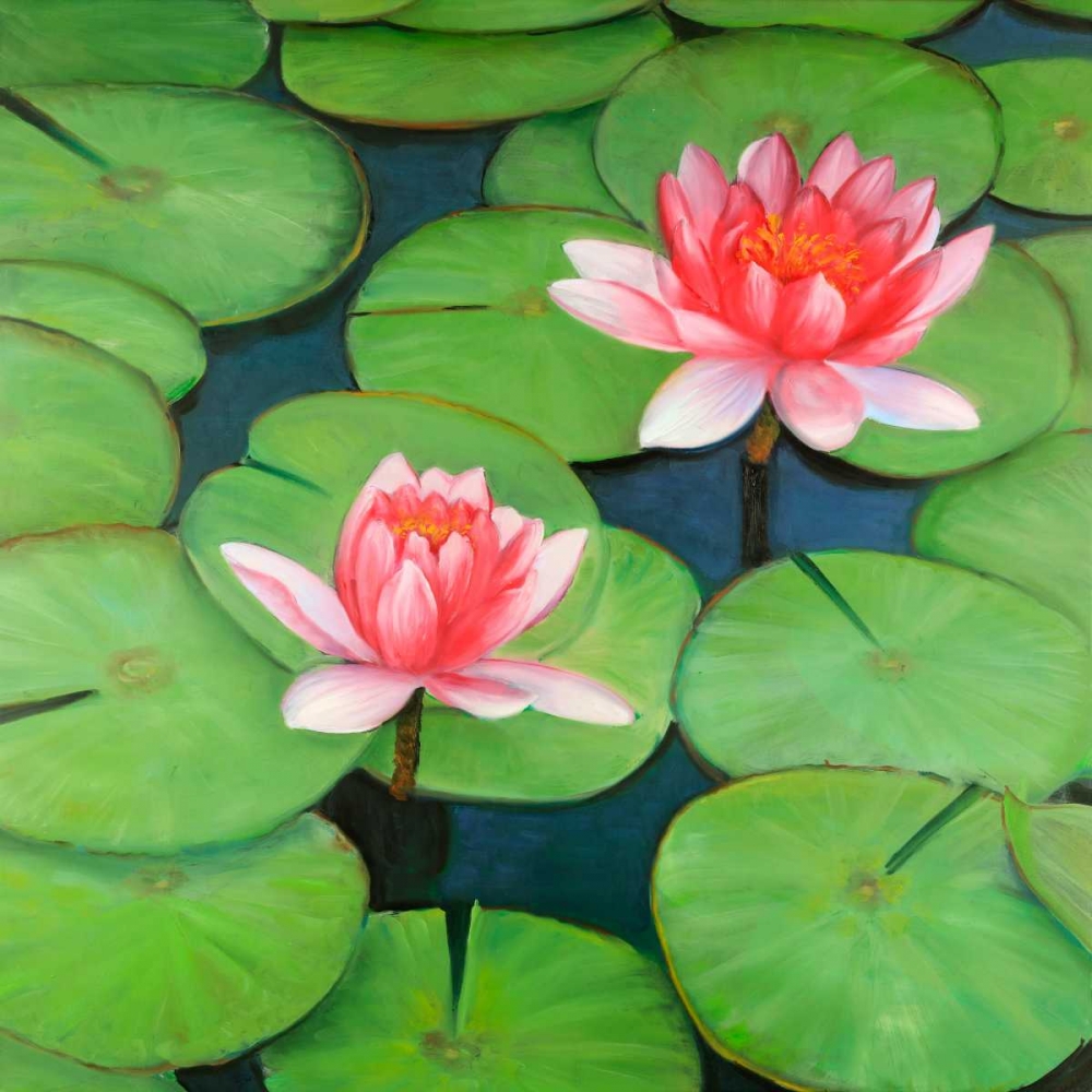 Wall Art Painting id:174781, Name: Lotus Flowers in a Swamp, Artist: Atelier B Art Studio