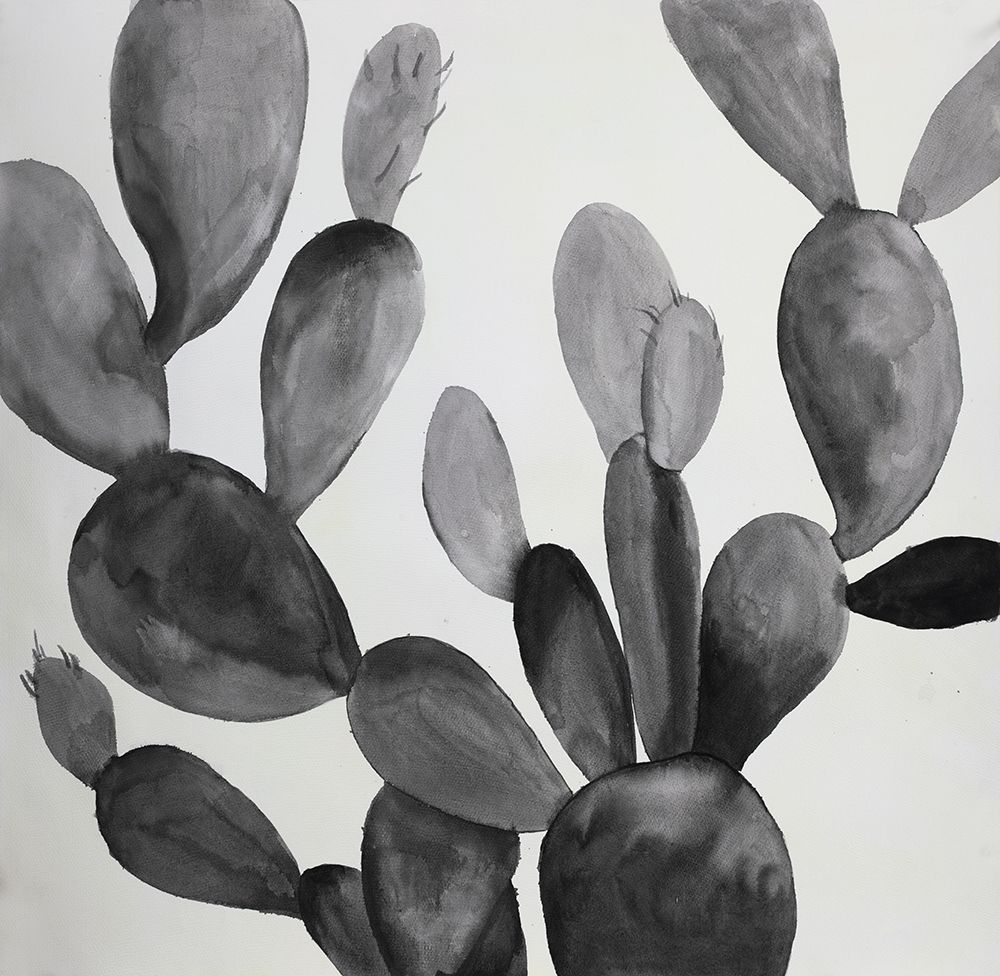 Wall Art Painting id:212192, Name: GRAYSCALE CACTUS, Artist: Atelier B Art Studio