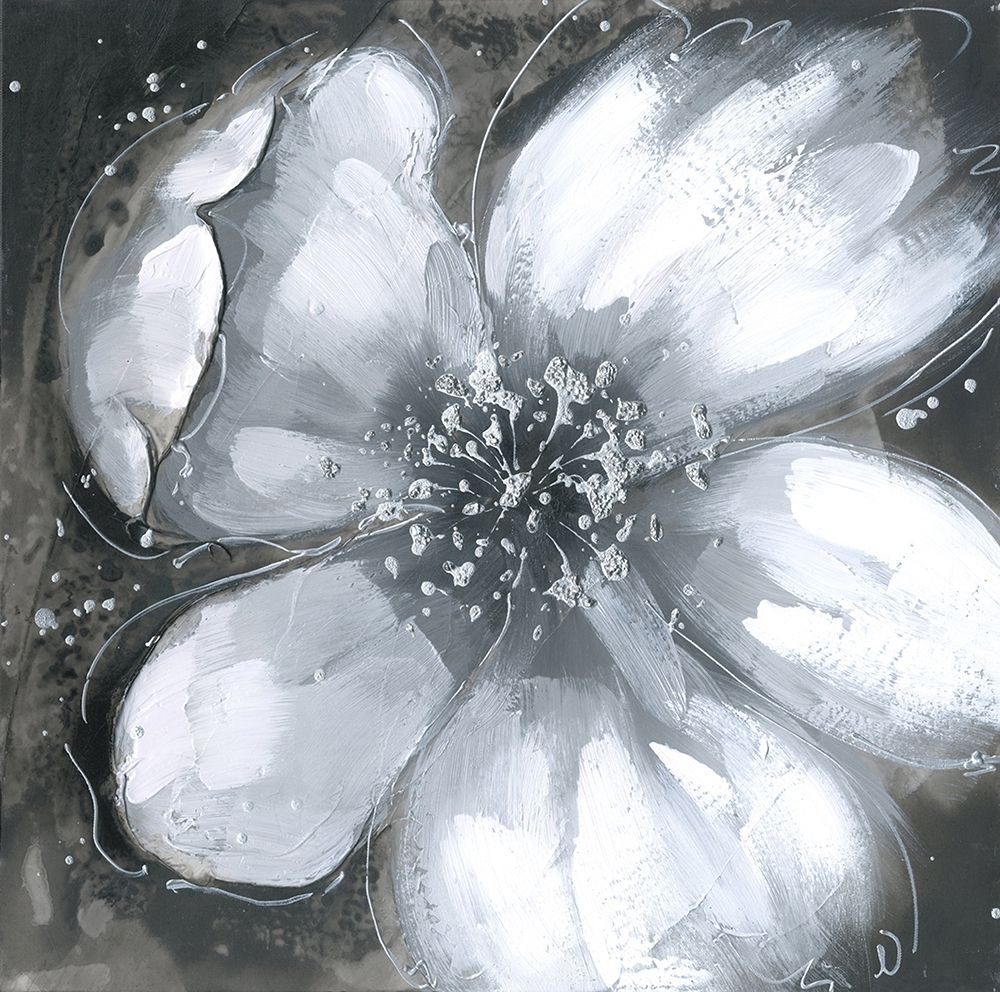 Wall Art Painting id:307302, Name: Abstract white orchid, Artist: Atelier B Art Studio