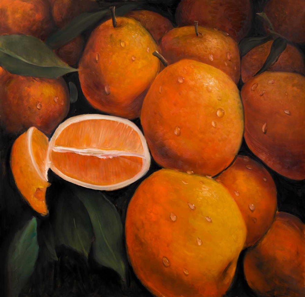 Wall Art Painting id:154173, Name: Basket of Oranges Fruit, Artist: Atelier B Art Studio