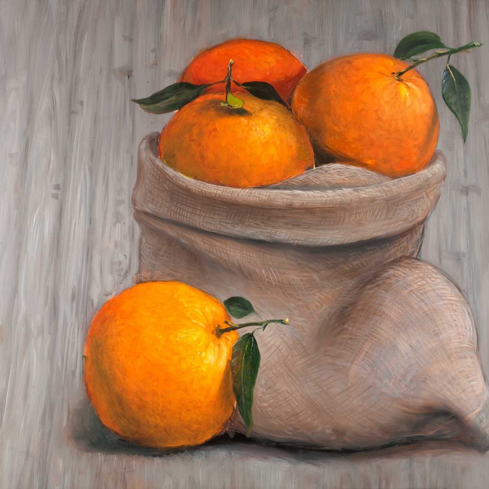 Wall Art Painting id:163063, Name: Bag of Orange Fruit, Artist: Atelier B Art Studio