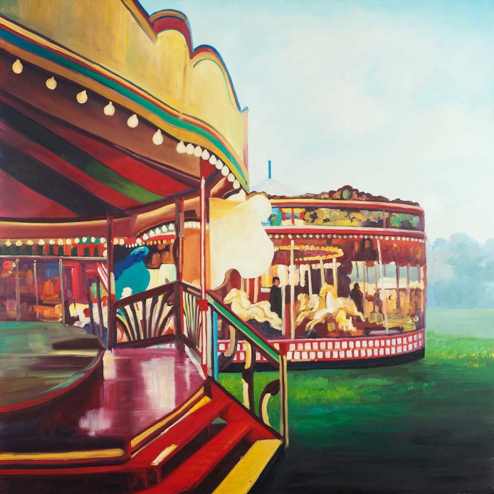 Wall Art Painting id:150999, Name: Carousel in a Carnaval, Artist: Atelier B Art Studio