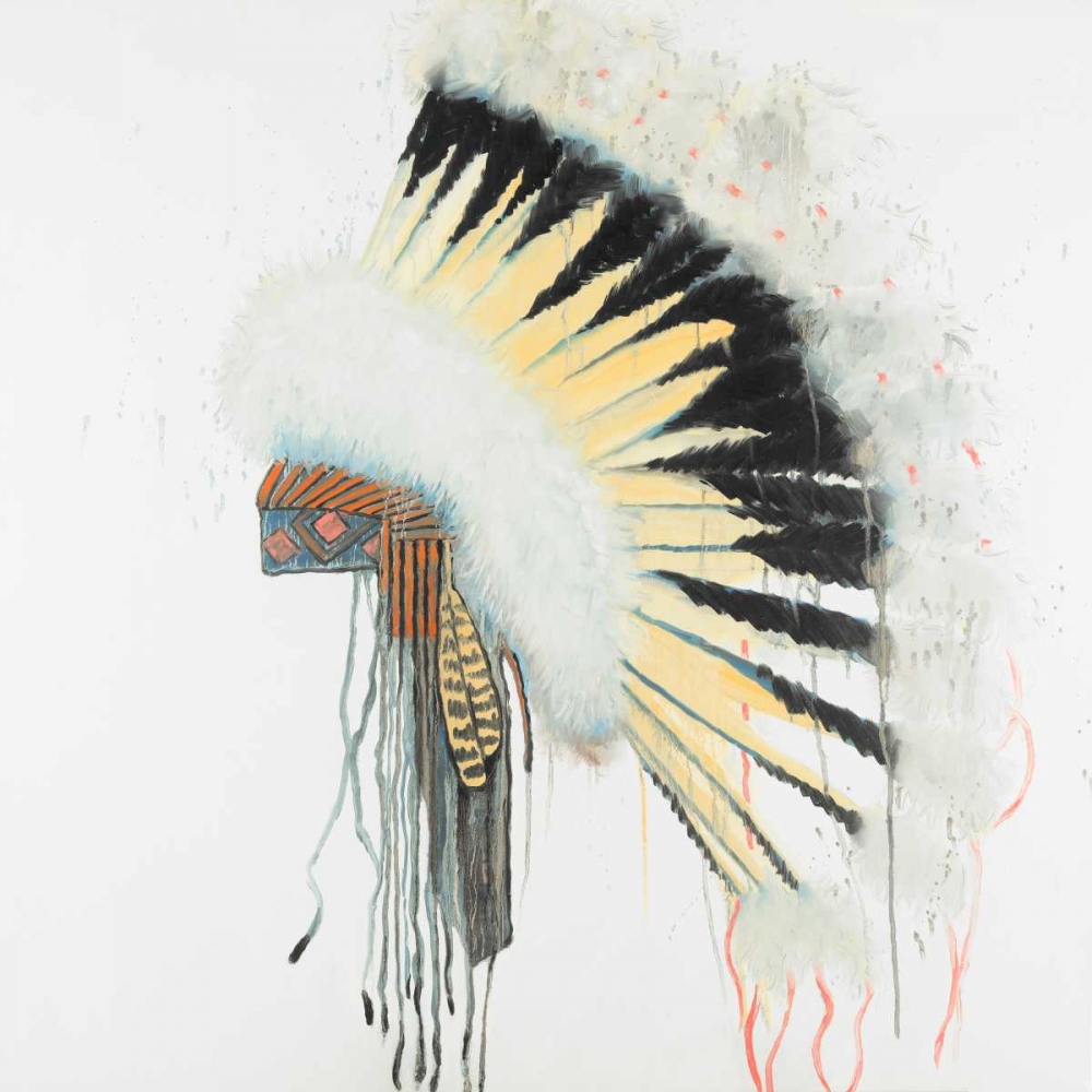 Wall Art Painting id:174836, Name: Amerindian Headdress, Artist: Atelier B Art Studio