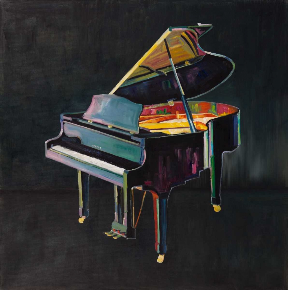 Wall Art Painting id:151011, Name: Colorful Realistic Piano, Artist: Atelier B Art Studio