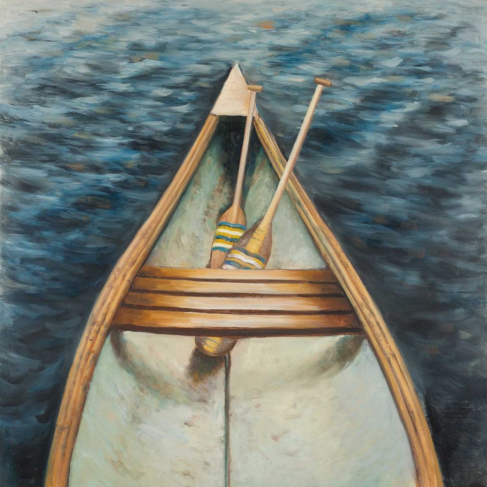 Wall Art Painting id:151020, Name: Canoeing on the Lake, Artist: Atelier B Art Studio