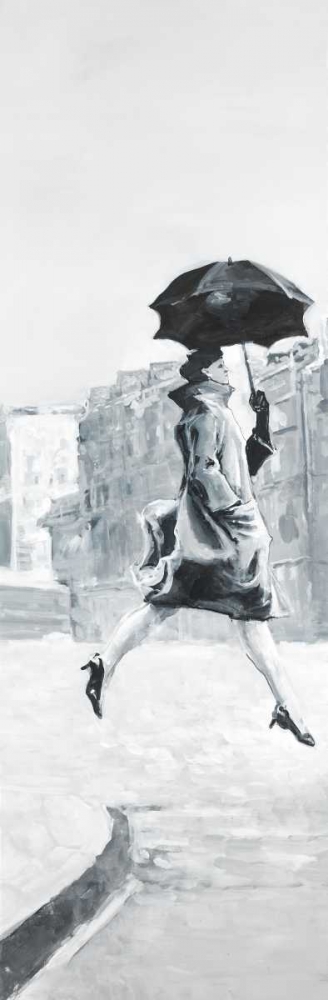 Wall Art Painting id:163090, Name: Woman in the Rain, Artist: Atelier B Art Studio