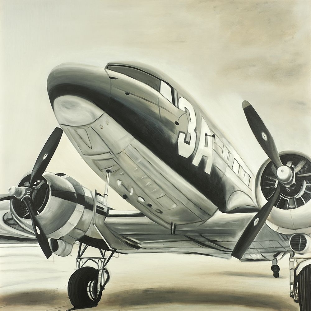 Wall Art Painting id:194146, Name: Vintage Airplane, Artist: Atelier B Art Studio