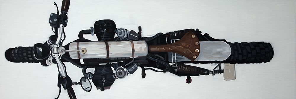 Wall Art Painting id:212275, Name: OVERHEAD VIEW OF A MOTORCYCLE, Artist: Atelier B Art Studio