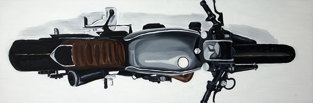 Wall Art Painting id:212276, Name: OVERHEAD VIEW OF A MOTORBIKE, Artist: Atelier B Art Studio