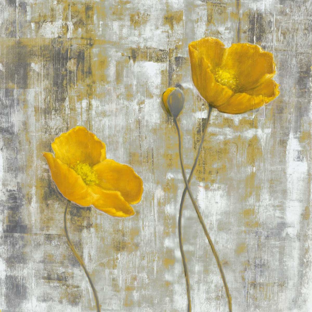 Wall Art Painting id:157922, Name: Yellow Flowers I, Artist: Black, Carol