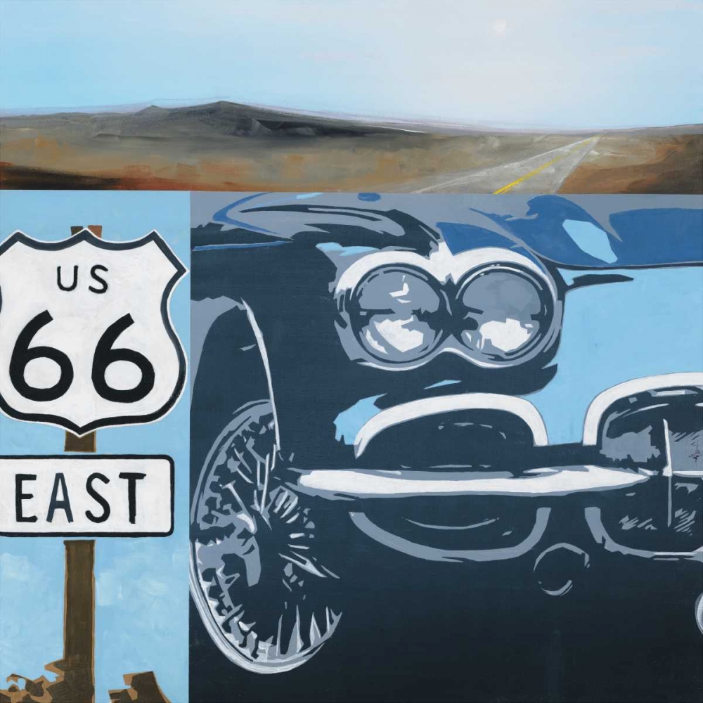 Wall Art Painting id:158001, Name: Route 66-A, Artist: Haxton, KC