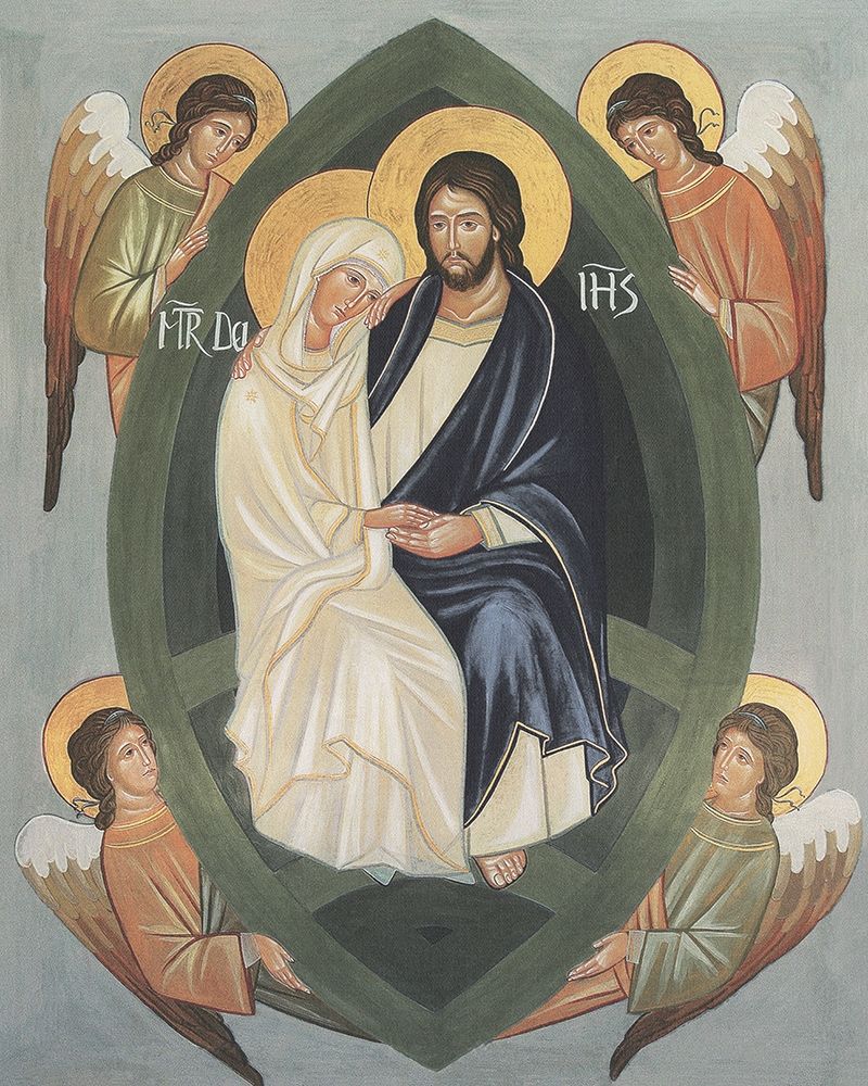 Wall Art Painting id:198183, Name: Holy Family Icon, Artist: anonymous