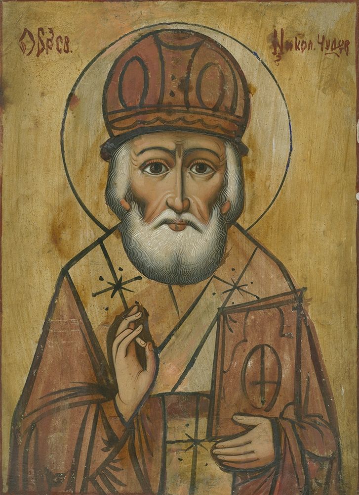 Wall Art Painting id:198185, Name: Sty. Nicholas Icon, Artist: anonymous