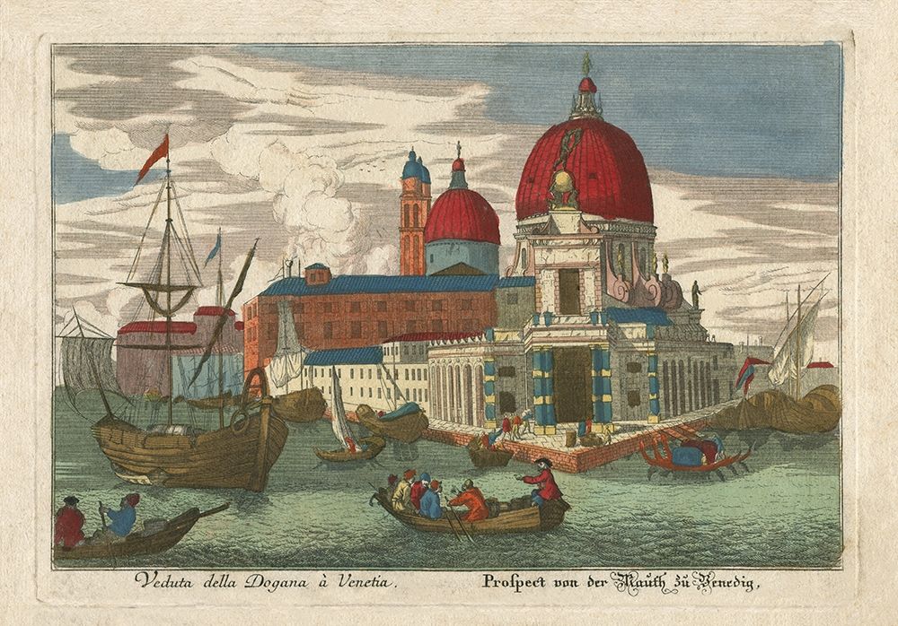 Wall Art Painting id:198194, Name: Ancient View of Venice Customs, Artist: anonymous