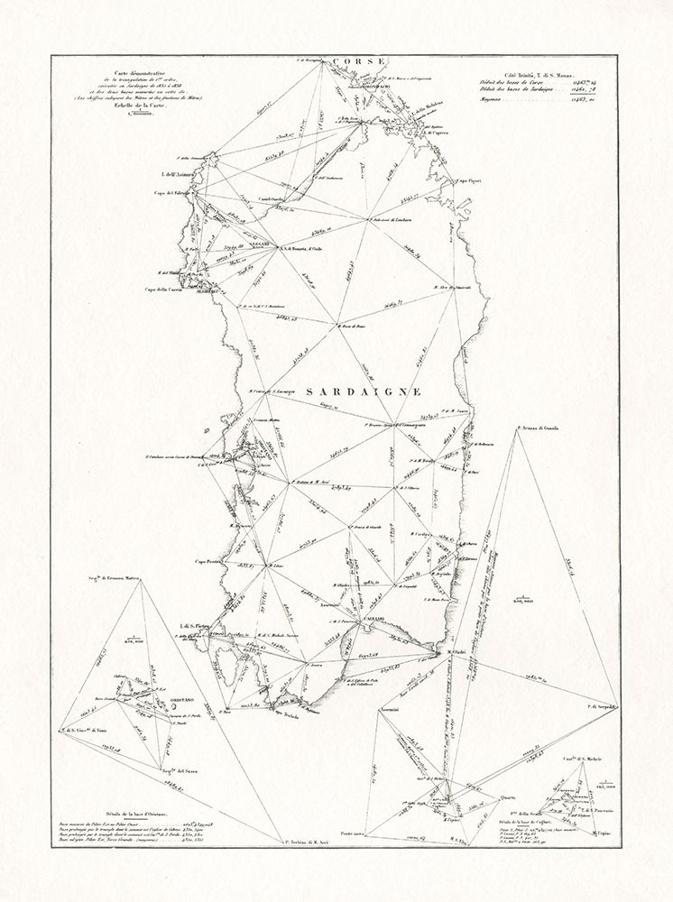 Wall Art Painting id:281568, Name: Navigation Map Sardinia Island Mediterranean, Artist: Archivio