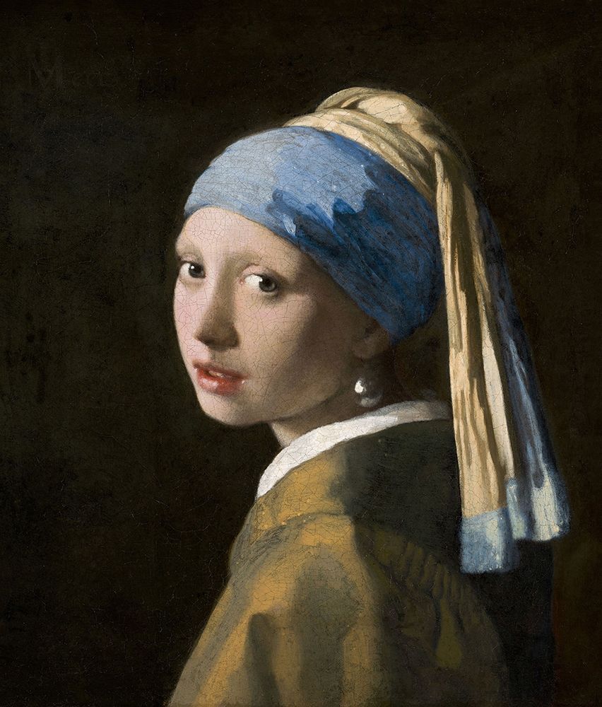 Wall Art Painting id:377204, Name: Girl with a Pearl Earring, Artist: Vermeer, Johannes