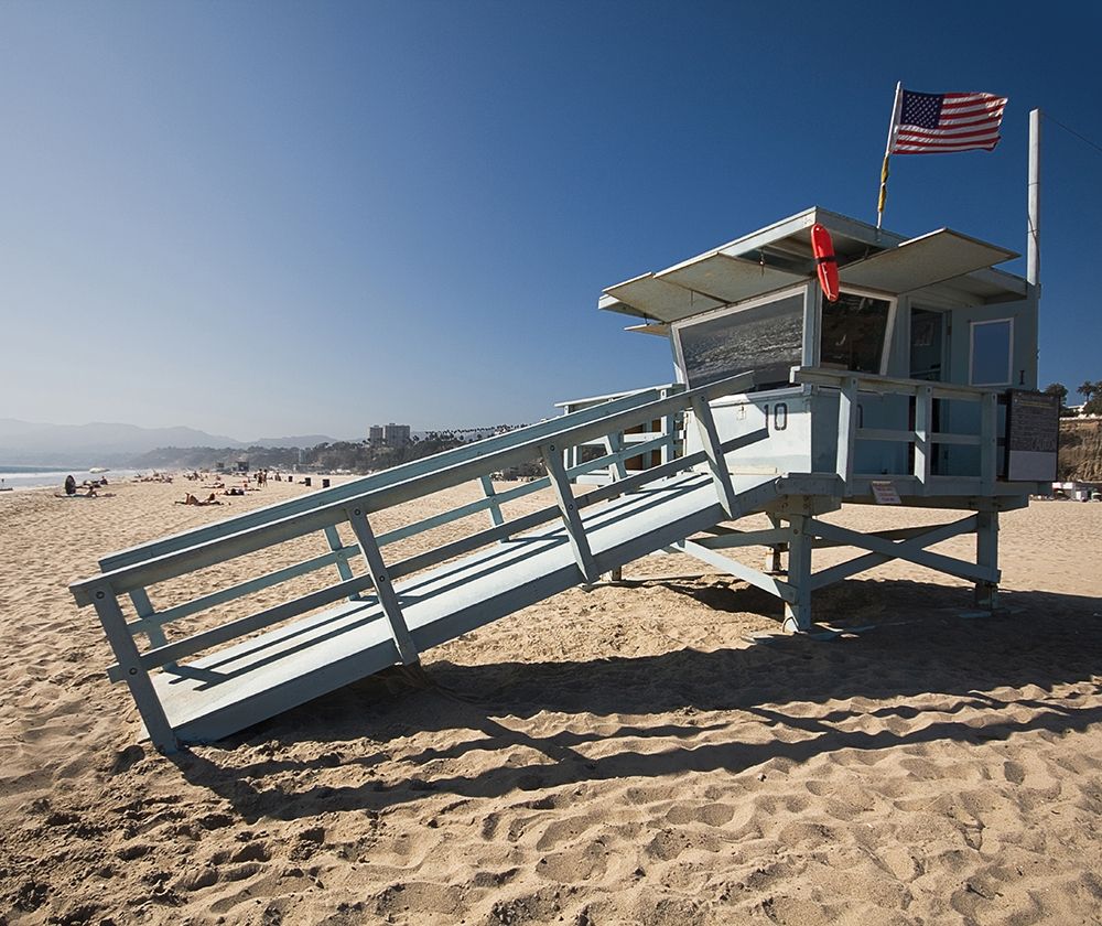 Wall Art Painting id:282336, Name: California Lifeguard Stand, Color, Artist: Anonymous