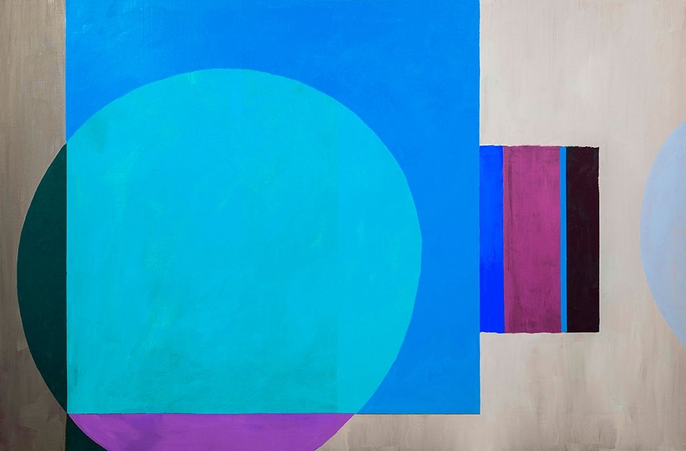 Wall Art Painting id:279036, Name: Geometric Abstract of circles and squares, Artist: Anonymous