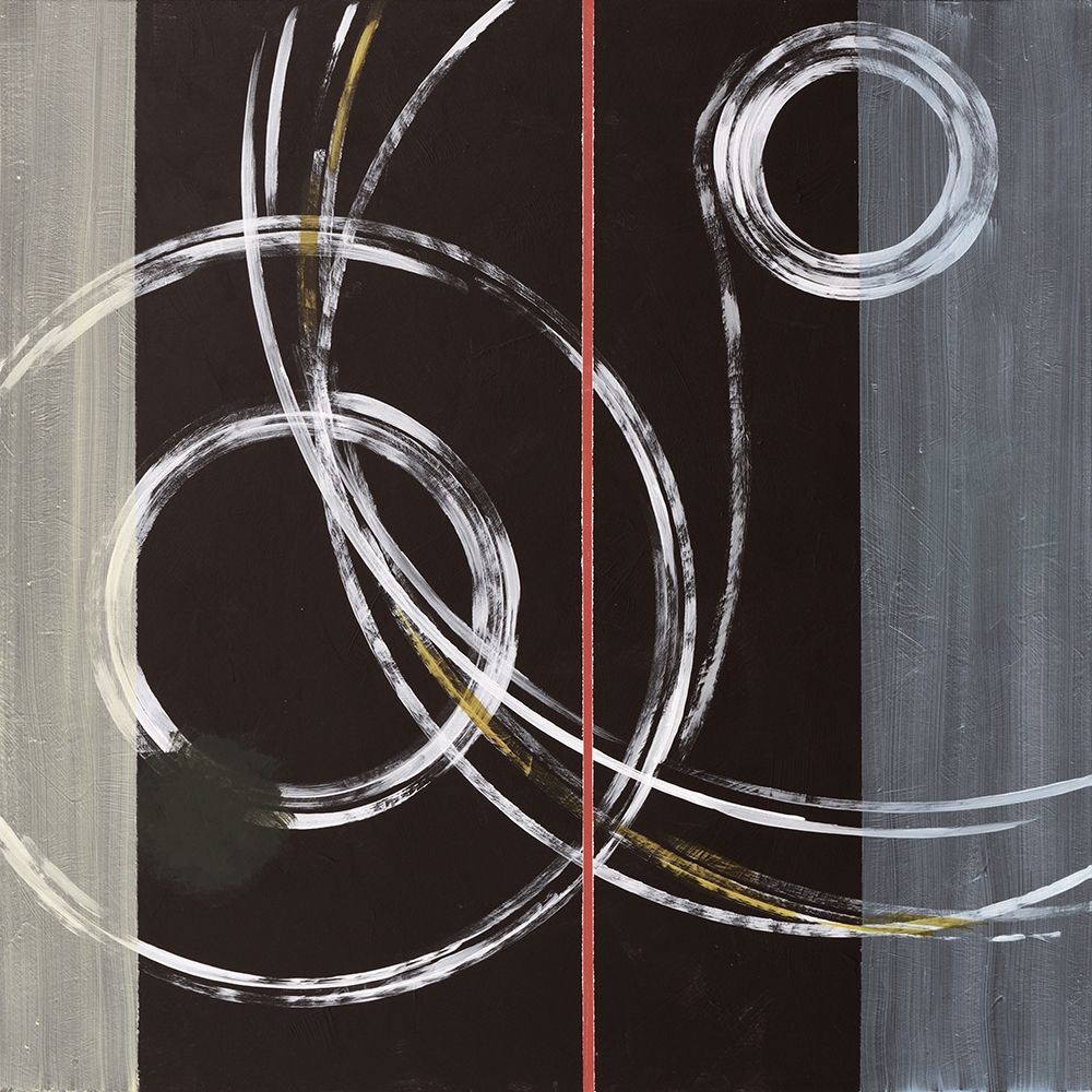 Wall Art Painting id:279038, Name: Abstract with Rings, Artist: Anonymous