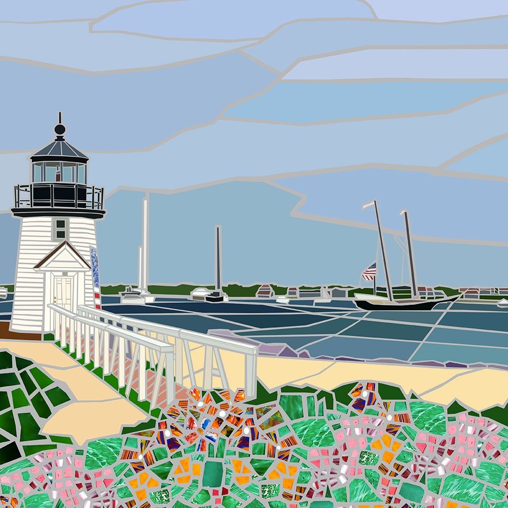 Wall Art Painting id:306727, Name: Nantucket Lighthouse, Artist: Mandell, Jonathan