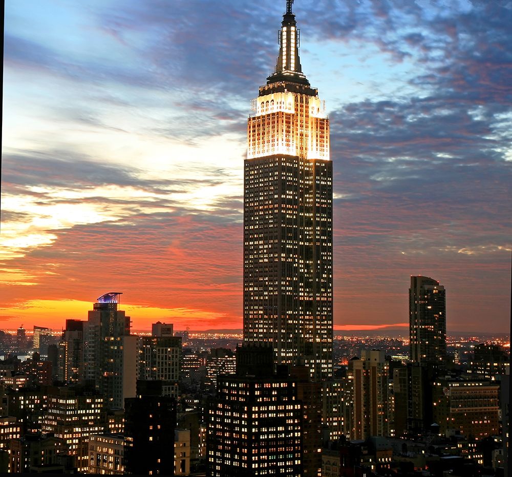 Wall Art Painting id:279058, Name: Empire State Evening, Artist: Anonymous