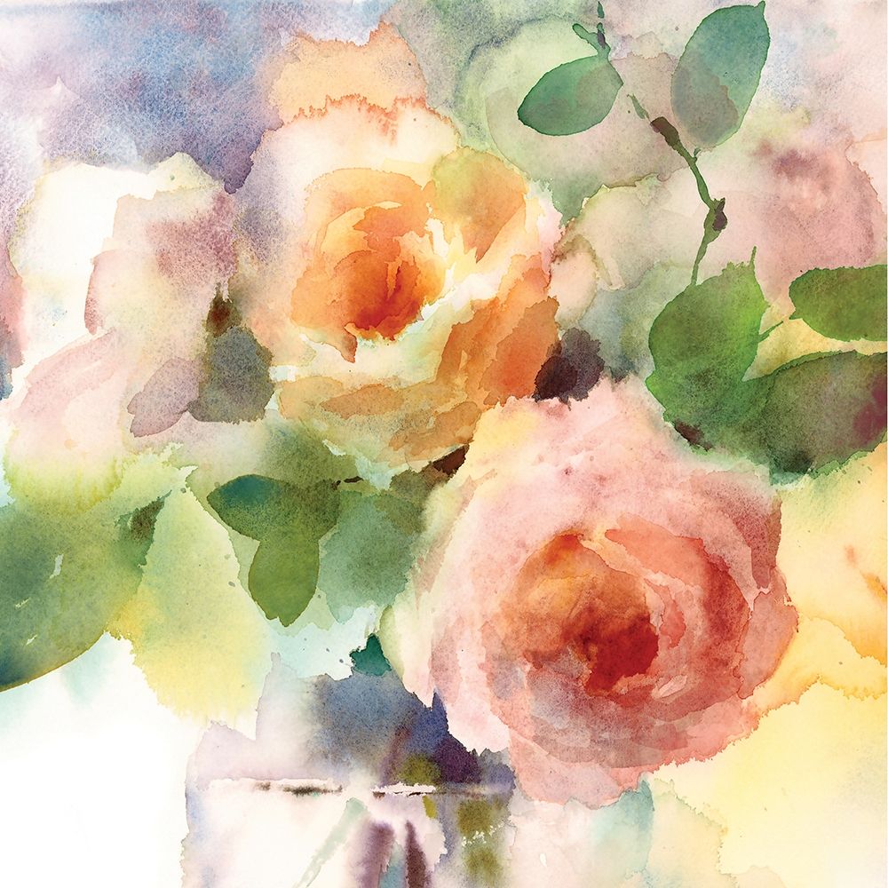 Wall Art Painting id:234280, Name: Roses in Vase, Artist: Anonymous