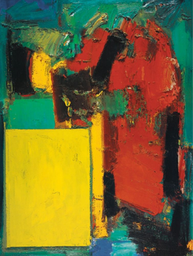 Wall Art Painting id:336991, Name: Abstract Yellow/Red, Artist: Unknown