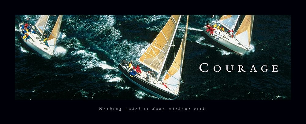 Wall Art Painting id:242294, Name: Courage - Sailboats, Artist: Frontline