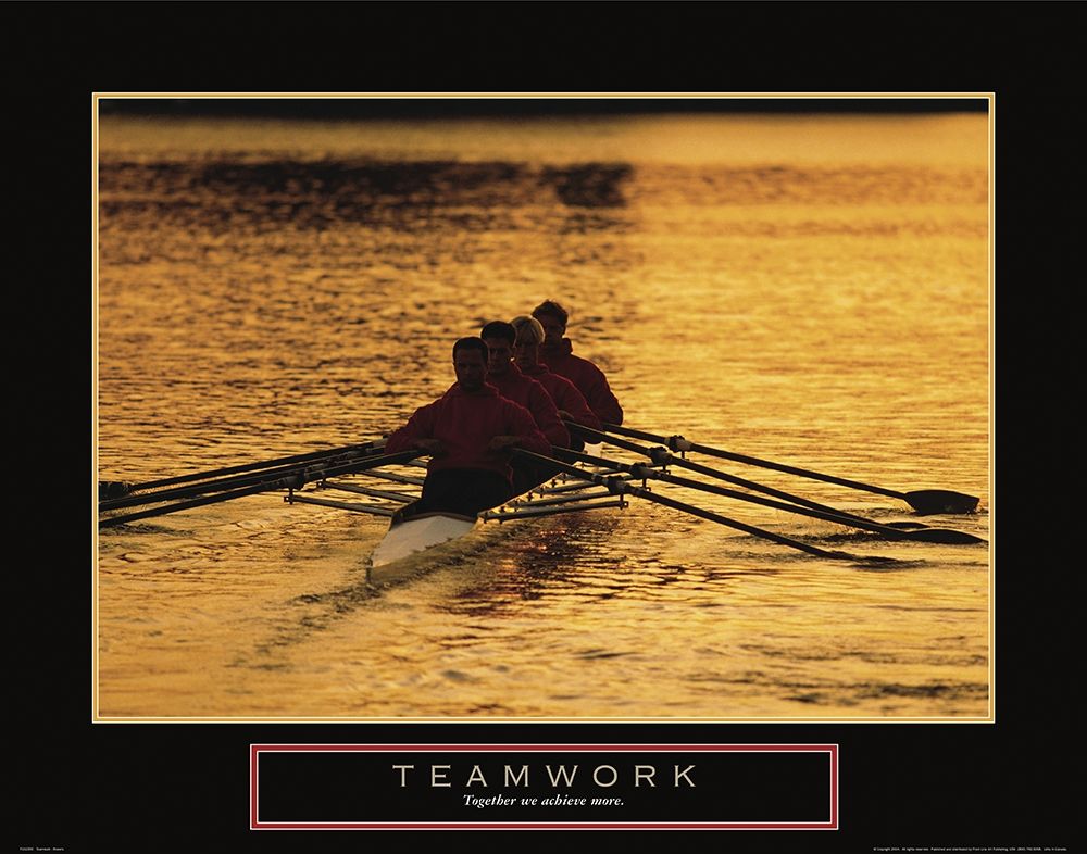 Wall Art Painting id:242432, Name: Teamwork - Sculling, Artist: Frontline