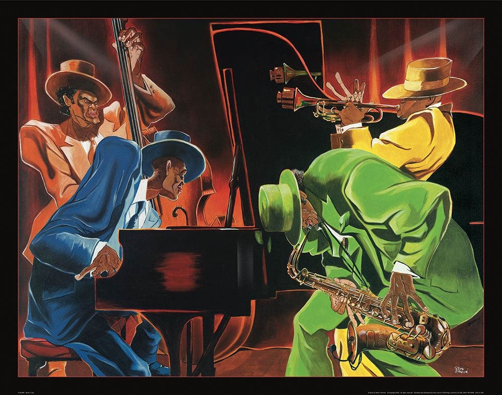 Wall Art Painting id:242433, Name: Jazz Quartet, Artist: Frontline