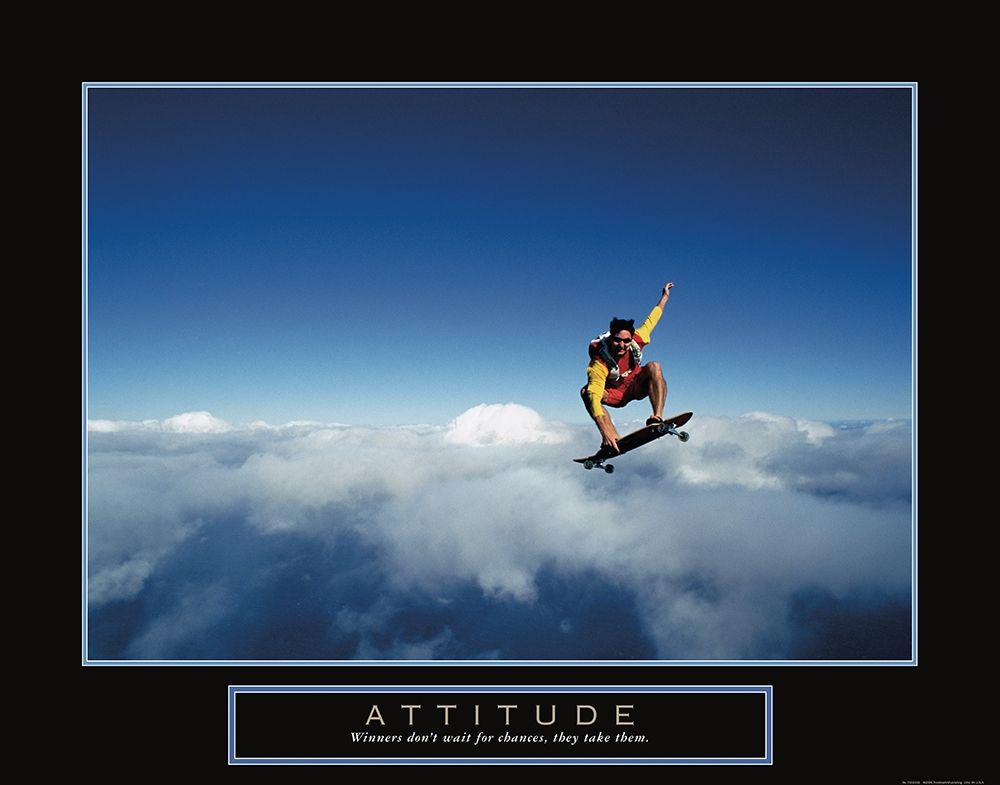 Wall Art Painting id:242398, Name: Attitude - Skateboarder, Artist: Frontline