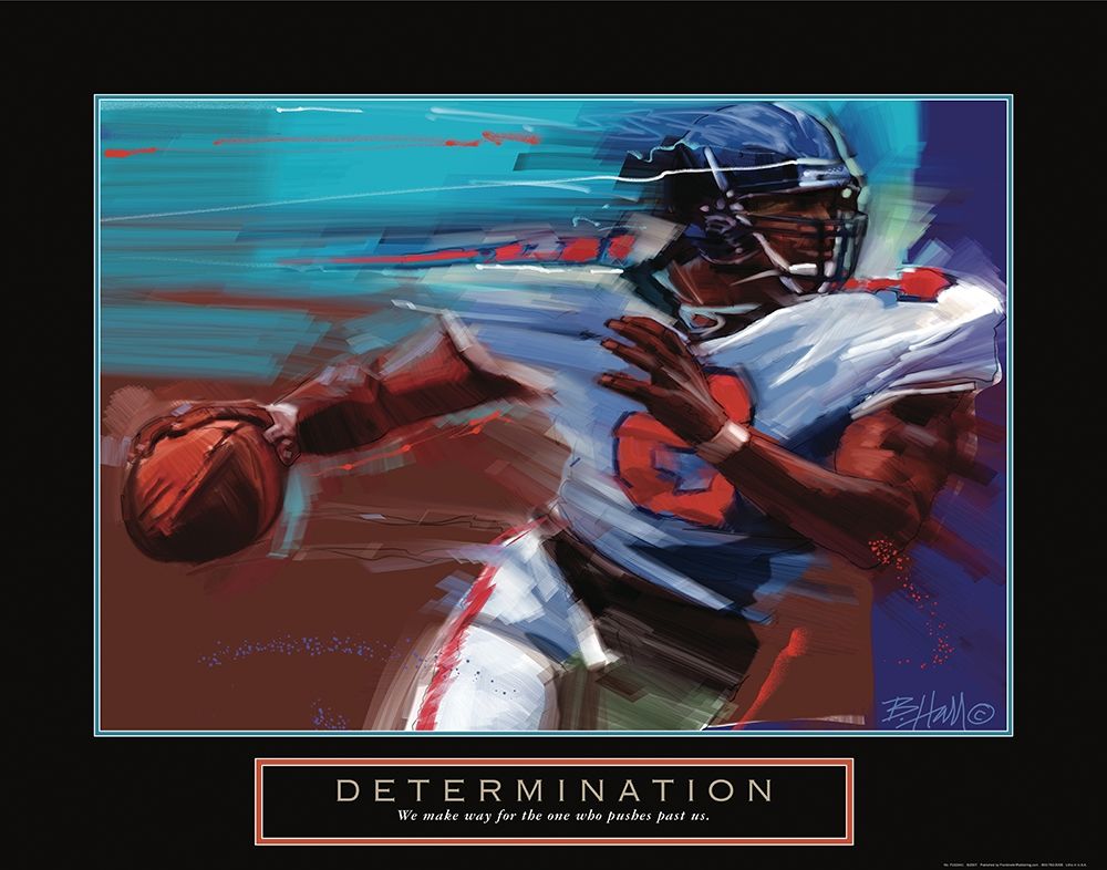 Wall Art Painting id:244454, Name: Determination - Football, Artist: Frontline
